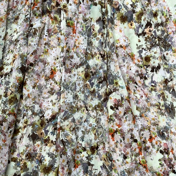 CO Collections Floral Jacquard Midi Flare Skirt - Picture 8 of 10